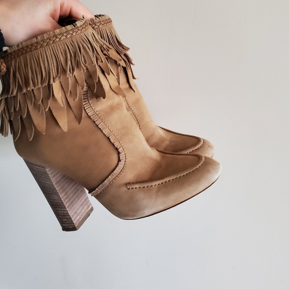 Aquazzura Tiger Lily Suede Fringe Boots - Picture 10 of 11